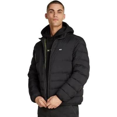 Abbildung von Tommy Jeans Packable Jacket Daunenjacke, Herren, Größe: Medium, Black