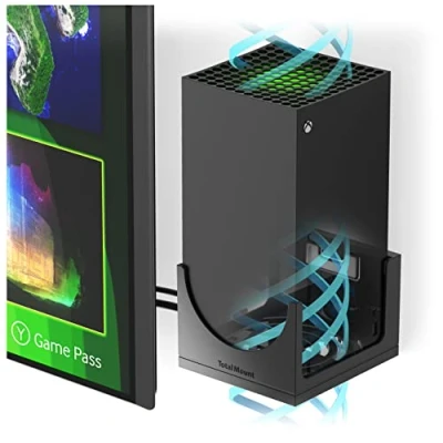 Abbildung von TotalMount Wandhalterung für Xbox Series X mit Wasserwaage und Hitze Management Konsolen Halterung Wandmontage, 0423
