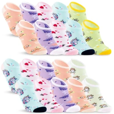 Abbildung von 10 Paar Kinder Sneaker Socken Jungen &amp; Mädchen Baumwolle Kindersocken 56552 (35 38)