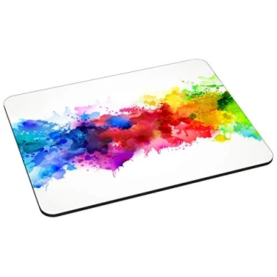 Abbildung von PEDEA Gaming und Office Mauspad 220 x 180 mm mit vernähten Rändern rutschfester Unterseite, color blob