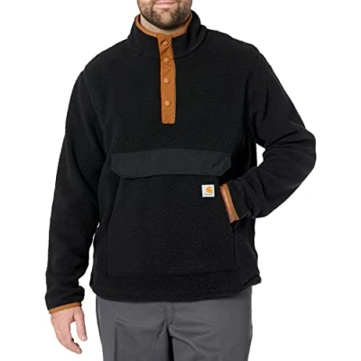 Abbildung von Carhartt Herren Fleecepullover Relaxed Fit Fleece, Farbe: Schwarz, Größe: M