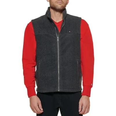 Abbildung von Tommy Hilfiger Herren Polar Polarpolar Vestpolar Fleece Weste, anthrazit, XX Large