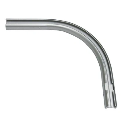Abbildung von GARDINIA Rundbogen für Vorhangschienen Verlängerungen / 1 läufige Vorhangschiene, 90 Winkel, Rechts, 12 13 cm, Aluminium