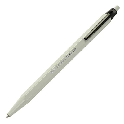Abbildung von Caran d&#039;Ache 825 ECO Kugelschreiber Kunstharz/Edelstahl Schwarz Weiß, Schriftfarbe Schwarz, 0825.009, Mehrfarbig, 12cm