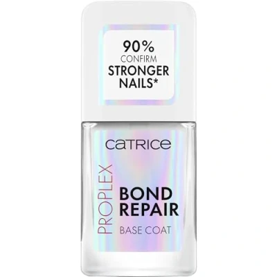 Abbildung von Catrice ProPlex Bond Repair Base Coat, Nagelbalsam, Nr. 010, Transparent, langanhaltend, stärkend, grundierend, natürlich, acetonfrei, vegan, ohne Mikroplastikpartikel, Parfüm, 1er Pack (10.5ml)