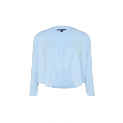 Abbildung von comma Elastischer IM MIT 3/4 ÄRMELN Strickjacke, Damen, Größe: Medium, Hellblau