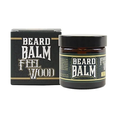 Abbildung von HEY JOE! Beard Balm Nº 4 Feel Wood Feuchtigkeitsspendender Bartbalsam Männer mit Zedernholz und Wacholderduft Bartpflege für Gesunde Bärte Bart Balsam 60 ml