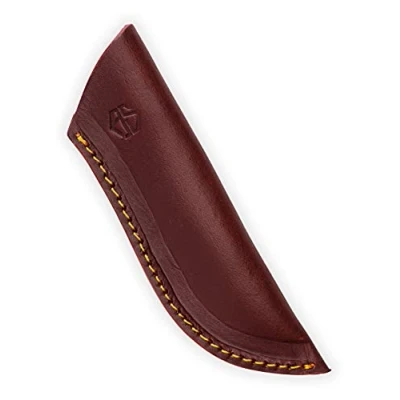 Abbildung von Angus Stoke Messertasche Gürtel extra Dickes Echtleder Messerscheide Leder groß Messer Scheide Joe (Braun)