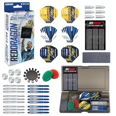 Abbildung von RED DRAGON Darts Luke Humphries Coolhand Optima Multi Accessory Pack Professionelles Dartzubehör