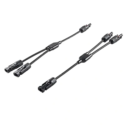 Abbildung von Offgridtec® 2 fach Abzweigbuchsen Y Stecker Solarstecker inkl. 34cm 6mm² Kabelverlängerung Solarverbinder