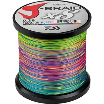 Abbildung von Daiwa J Braid X8 0.22mm 1500m multi c Geflochtene Schnur