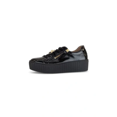 Abbildung von Gabor Sneaker low, Damen, Größe: 37, Schwarz gold Schuhe
