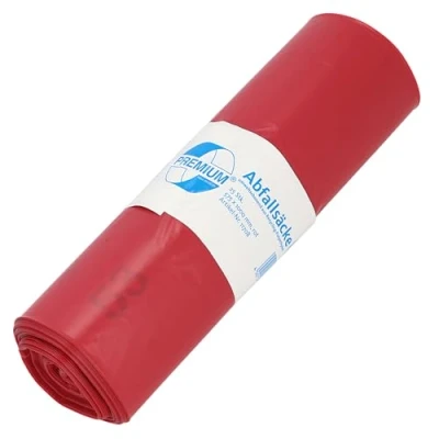 Abbildung von Müllsäcke DEISS PREMIUM rot, 60 my, 70 Liter