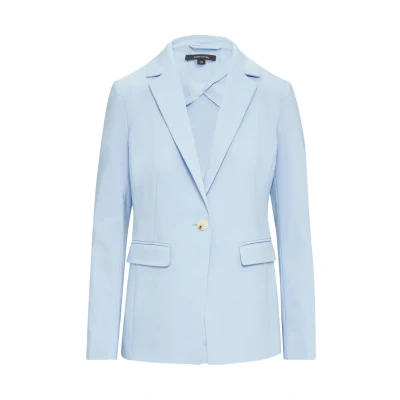 Abbildung von comma Antaillierter Blazer mit Pattentaschen hellblau 40