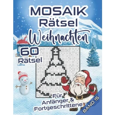 Abbildung von MOSAIK Rätsel Weihnachten: Rätselheft mit leichten und mittelschweren Logikaufgaben für Anfänger &amp; Fortgeschrittene