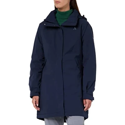 Abbildung von Schöffel Bastianisee Regenjacke / wasserabweisende Jacke, Damen, Größe: 36, Blau