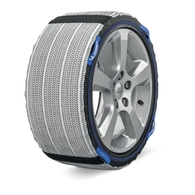 Abbildung von MICHELIN SOS Grip Evolution 5 Textile Schneesocken Notfall Schneekette Einfache Montage und Demontage, Grau
