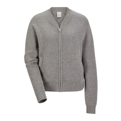 Abbildung von Madeleine Bomberjacke Stone gray wool white melange, Damen, Größe: 34, melange