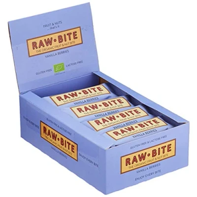 Abbildung von Raw Bite Rohkost Riegel Vanilla Berries, 1er Pack (1 x 600 g)