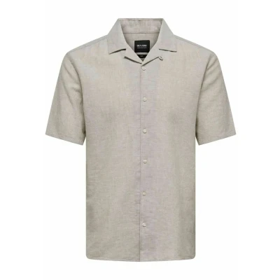 Abbildung von Only &amp; Sons Onscaiden LIFE Solid Resort Hemd, Herren, Größe: XS, Chinchilla