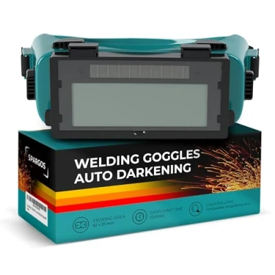 Abbildung von SPARGOS Welder Goggles Automatische Abdunkelung Schweißerbrille Solar Brille Betrieben Gas MIG TIG ARC