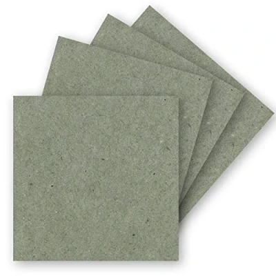 Abbildung von 50 Einzel Karten Quadratisch 15 x cm in Grau (Kraftpapier) 240 g/m² blanko Bastel Karten, Postkarten, Bastelkarton Ton Papier Qualität