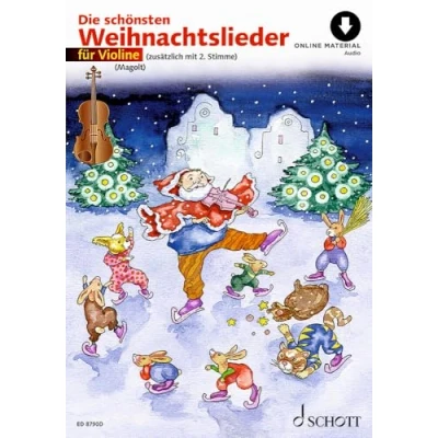 Abbildung von Die schönsten Weihnachtslieder: sehr leicht bearbeitet. 1 2 Violinen.