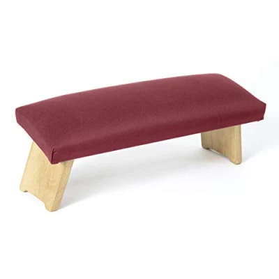 Abbildung von Lotuscrafts Meditationsbank Klappbar Dharma mit Gepolsterter Sitzfläche Made in Europe Yoga Hocker aus Holz Kniesitz für eine Tiefe Meditation