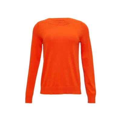 Abbildung von s.Oliver MIT Ubootausschnitt Strickpullover, Damen, Größe: 34, Orange