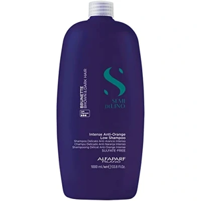 Abbildung von Alfaparf Milano Semi Di Lino Brunette Intense Anti Orange Low Shampoo 1000 ml