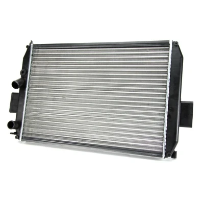 Abbildung von THERMOTEC D7E005TT Kühler, Motorkühlung Aluminium, Kunststoff für Fahrzeuge ohne Klimaanlage 433 625 34 Schaltgetriebe Kühlrippen mechanisch gefügt