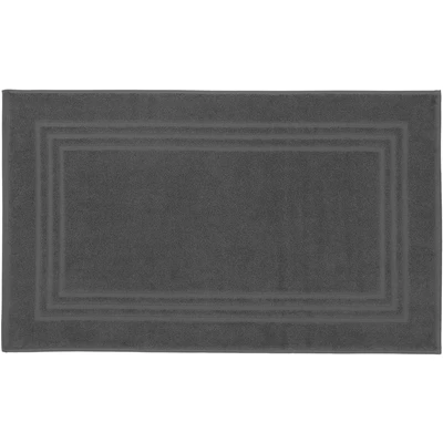 Abbildung von Kleine Wolke Frottiervorl. Lodge Badteppich, 100% Baumwolle, dunkelgrau, 80 x 50 cm, 80.00 50.00 cm