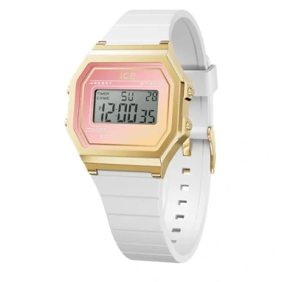 Abbildung von Ice WATCH Digit Retro White Dreamscape Weiße Damenuhr mit Plastikarmband 022716 (Small)