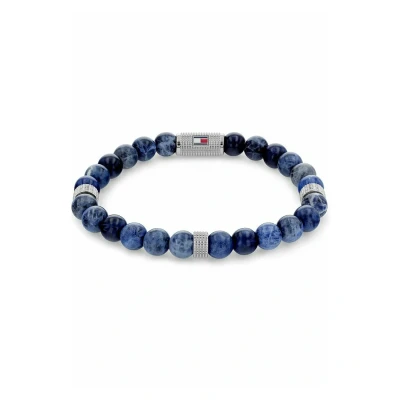 Abbildung von Tommy Hilfiger Farbstein Armband, Herren, Größe: One Size, Blau