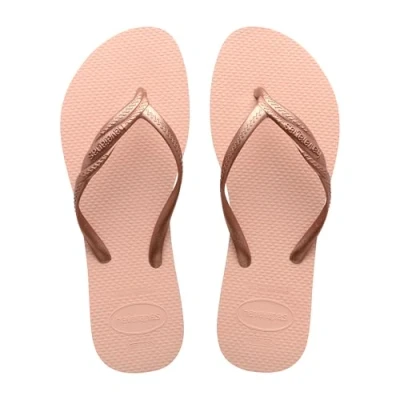 Abbildung von Havaianas Fantasia, bequeme, strapazierfähige und elegante Flip Flops, mit Metallic Streifen seitlicher Kreuzung, Damen