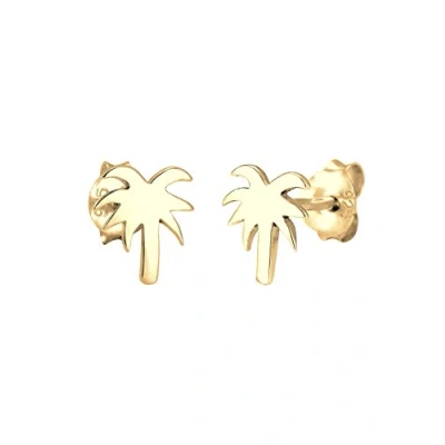 Abbildung von Elli PALM TREE Summer Ohrringe, Damen, Größe: One Size, Goldfarben