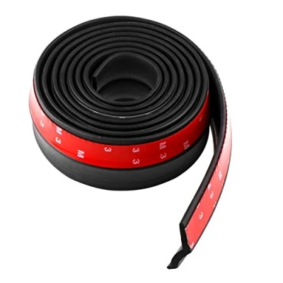 Abbildung von WeFoonLo Universal Auto Frontstoßstange Spoiler Gummi Aufkleber Lip Splitter Körper Rock Protector, 2.5M / 8.2ft