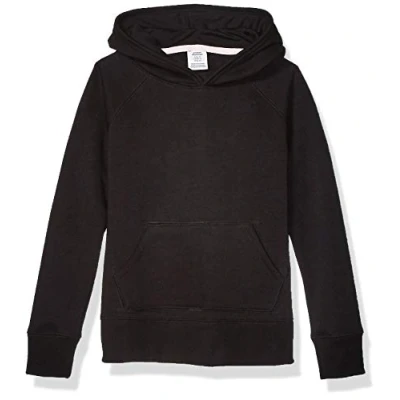 Abbildung von Amazon Essentials Mädchen Sweatshirtpullover mit Kapuze, Schwarz, 6 7 Jahre