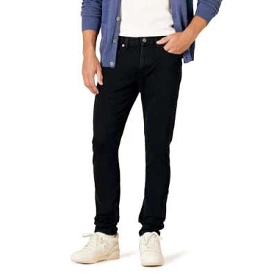 Abbildung von Amazon Essentials Herren Stretchjeans, Skinny Passform, Verwaschenes Schwarz, 32W / 32L