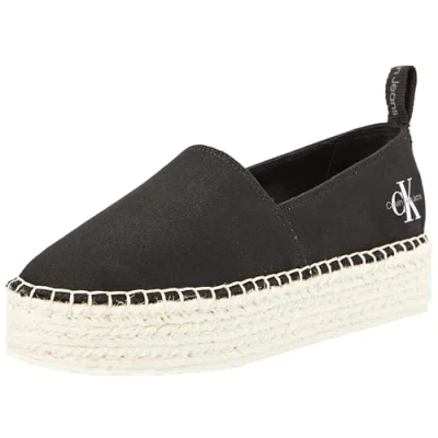 Abbildung von Calvin Klein Jeans Damen Espadrilles Plateau, Schwarz (Black), 40