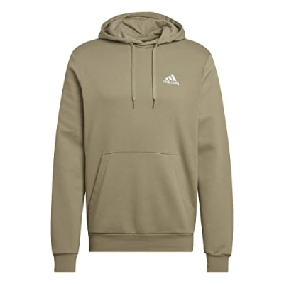 Abbildung von adidas Herren Essentials Fleece Hoodie, Orbit Green/White, S