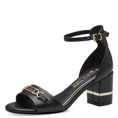 Abbildung von Marco Tozzi BY Guido Maria Kretschmer Riemensandalette, Damen, Größe: 38, Black Schuhe