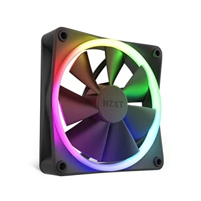 Abbildung von NZXT F120 RGB Fans RF R12SF B1 Erweiterte Anpassung der Beleuchtung Flüsterleise Kühlung Single (RGB Lüfter und Controller ERFORDERLICH &amp; Nicht ENTHALTEN) 120mm Schwarz