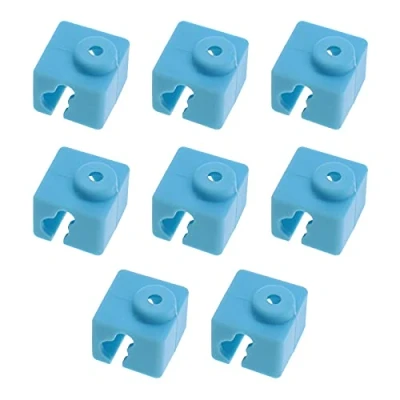 Abbildung von Create idea 8 Stück 3D Drucker Silikon Sockel Hotend für E3D V5 / Anycubic Kossel/Mega I3 X S 4Max PRO Heizung Aluminiumblock