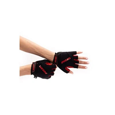 Abbildung von DUCATI, Handschuhe Elektroroller, Gel, Halbfinger, Einheitsgröße, Schwarz, Fahrradzubehör Unisex Erwachsene, L