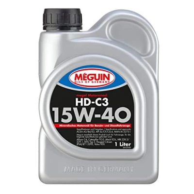 Abbildung von Meguin Megol HD C3 SAE 15W 40 1 L mineralisches Motoröl Art. Nr.: 4729