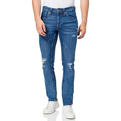 Abbildung von Pepe Jeans Herren Cash Straight Jeans, Wiser Wash Denim, 30W / 32L