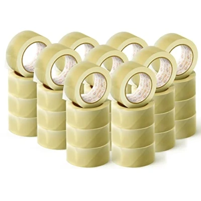 Abbildung von OFITURIA Transparentes Packband zum Verpacken von Kartons für Versand und Umzug. Siegel sichere widerstandsfähige Verpackungen (36 cms x 60 mts Transparente, 36 Rollos)