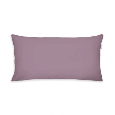Abbildung von TOM TAILOR Renforcé Kissenhülle, 40x80 cm, 100% Baumwolle/ Renforcé, Kissenbezug mit farbigem Markenreißverschluss, UNI Lila (Cozy Mauve)