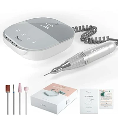 Abbildung von JCMASTER® TouchPro+ Nagelfräser 35000 U/min Profi LED Display Touch Control 4 Bit Elektrische Nagelfeile Maniküre Pediküre Set für Hartgel Acryl Nagelhaut